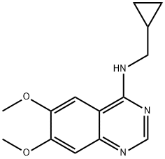 N-(CYCLOPROPYLMETHYL)-6,7-DIMETHOXY-4-QUINAZOLINAMINE Struktur