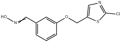 3-[(2-CHLORO-1,3-THIAZOL-5-YL)METHOXY]BENZENECARBALDEHYDE OXIME Struktur