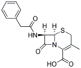 3-METHYL-8-OXO-7-PHENYLACETYLAMINO-5-THIA-1-AZA-BICYCLO[4.2.0]OCT-2-ENE-2-CARBOXYLIC ACID Struktur