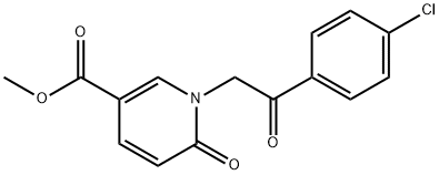 METHYL 1-[2-(4-CHLOROPHENYL)-2-OXOETHYL]-6-OXO-1,6-DIHYDRO-3-PYRIDINECARBOXYLATE Struktur