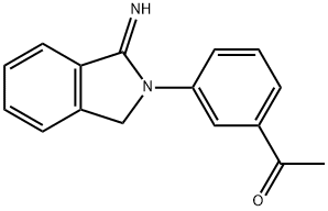 1-[3-(1-IMINO-1,3-DIHYDRO-2H-ISOINDOL-2-YL)PHENYL]ETHANONE Struktur