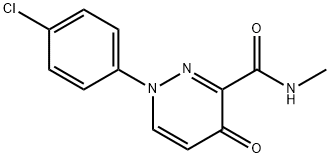 1-(4-CHLOROPHENYL)-N-METHYL-4-OXO-1,4-DIHYDRO-3-PYRIDAZINECARBOXAMIDE Struktur