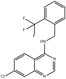 7-CHLORO-N-[2-(TRIFLUOROMETHYL)BENZYL]-4-QUINAZOLINAMINE Struktur