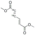 MUCONIC ACID DIMETHYL ESTER, [2,3-14C] Struktur