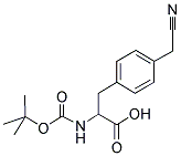 BOC-D,L-PHE(4-CH2-CN) Struktur