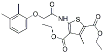 DIETHYL 5-(2-(2,3-DIMETHYLPHENOXY)ACETAMIDO)-3-METHYLTHIOPHENE-2,4-DICARBOXYLATE Struktur