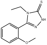 4-ETHYL-5-(2-METHOXYPHENYL)-4H-1,2,4-TRIAZOLE-3-THIOL Struktur