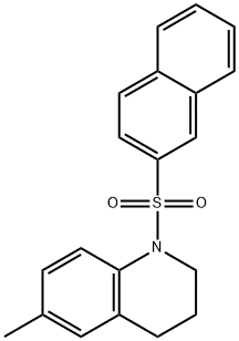 6-METHYL-1-(2-NAPHTHYLSULFONYL)-1,2,3,4-TETRAHYDROQUINOLINE Struktur