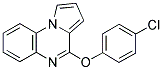 4-(4-CHLOROPHENOXY)PYRROLO[1,2-A]QUINOXALINE Struktur