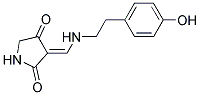 3-(([2-(4-HYDROXYPHENYL)ETHYL]AMINO)METHYLENE)-2,4-PYRROLIDINEDIONE Struktur