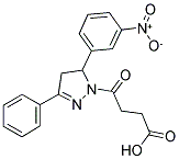 4-[5-(3-NITROPHENYL)-3-PHENYL-4,5-DIHYDRO-1H-PYRAZOL-1-YL]-4-OXOBUTANOIC ACID Struktur