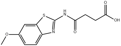 N-(6-METHOXY-BENZOTHIAZOL-2-YL)-SUCCINAMIC ACID Struktur