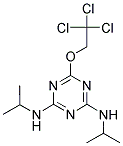 N,N'-DIISOPROPYL-6-(2,2,2-TRICHLOROETHOXY)-1,3,5-TRIAZINE-2,4-DIAMINE Struktur