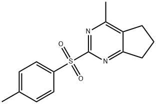 4-METHYL-2-[(4-METHYLPHENYL)SULFONYL]-6,7-DIHYDRO-5H-CYCLOPENTA[D]PYRIMIDINE Struktur