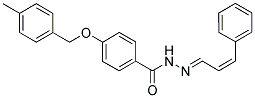 4-[(4-METHYLBENZYL)OXY]-N'-[(E,2Z)-3-PHENYL-2-PROPENYLIDENE]BENZENECARBOHYDRAZIDE Struktur