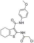 2-[(CHLOROACETYL)AMINO]-N-(4-METHOXYPHENYL)-4,5,6,7-TETRAHYDRO-1-BENZOTHIOPHENE-3-CARBOXAMIDE Struktur