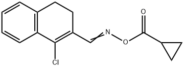 4-CHLORO-3-(([(CYCLOPROPYLCARBONYL)OXY]IMINO)METHYL)-1,2-DIHYDRONAPHTHALENE Struktur