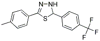 5-(4-METHYLPHENYL)-2-[4-(TRIFLUOROMETHYL)PHENYL]-2,3-DIHYDRO-1,3,4-THIADIAZOLE Struktur