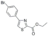 4-(4-BROMO-PHENYL)-THIAZOLE-2-CARBOXYLIC ACID ETHYL ESTER Struktur