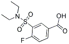 3-DIETHYLSULFAMOYL-4-FLUORO-BENZOIC ACID Struktur