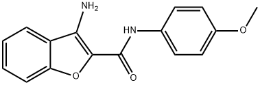 3-AMINO-N-(4-METHOXYPHENYL)-1-BENZOFURAN-2-CARBOXAMIDE Struktur