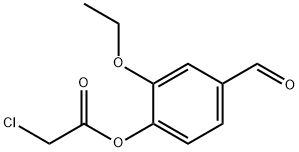 4-(CHLOROACETOXY)-3-ETHOXYBENZALDEHYDE Struktur