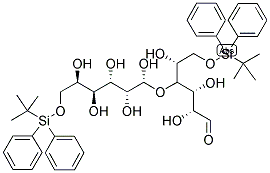 6,6'-DI-O-(TERT-BUTYLDIPHENYLSILYL)-D-LACTAL Struktur