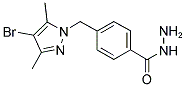 4-(4-BROMO-3,5-DIMETHYL-PYRAZOL-1-YLMETHYL)-BENZOIC ACID HYDRAZIDE Struktur