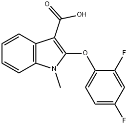 2-(2,4-DIFLUOROPHENOXY)-1-METHYL-1H-INDOLE-3-CARBALDEHYDE Struktur