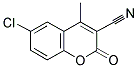 6-CHLORO-3-CYANO-4-METHYLCOUMARIN Struktur