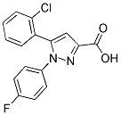 5-(2-CHLOROPHENYL)-1-(4-FLUOROPHENYL)-1H-PYRAZOLE-3-CARBOXYLIC ACID Struktur