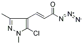 1-AZIDO-3-(5-CHLORO-1,3-DIMETHYL-1H-PYRAZOL-4-YL)PROP-2-EN-1-ONE Struktur