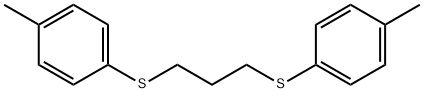 1-METHYL-4-((3-[(4-METHYLPHENYL)SULFANYL]PROPYL)SULFANYL)BENZENE Struktur