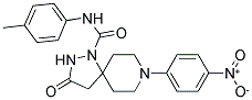 N-(4-METHYLPHENYL)-8-(4-NITROPHENYL)-3-OXO-1,2,8-TRIAZASPIRO[4.5]DECANE-1-CARBOXAMIDE Struktur