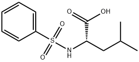 2-BENZENESULFONYLAMINO-4-METHYL-PENTANOIC ACID Struktur