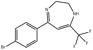 5-(4-BROMOPHENYL)-7-(TRIFLUOROMETHYL)-2,3-DIHYDRO-1H-1,4-DIAZEPINE Struktur