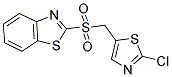 1,3-BENZOTHIAZOL-2-YL (2-CHLORO-1,3-THIAZOL-5-YL)METHYL SULFONE Struktur