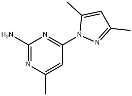 4-(3,5-DIMETHYL-1H-PYRAZOL-1-YL)-6-METHYLPYRIMIDIN-2-AMINE Struktur