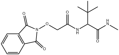 2-((2-[(1,3-DIOXO-1,3-DIHYDRO-2H-ISOINDOL-2-YL)OXY]ACETYL)AMINO)-N,3,3-TRIMETHYLBUTANAMIDE Struktur