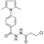 N'-(3-CHLOROPROPANOYL)-4-(2,5-DIMETHYL-1H-PYRROL-1-YL)BENZOHYDRAZIDE Struktur