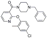 2-(4-CHLORO-2-METHYLPHENOXY)(3-PYRIDYL) 4-BENZYLPIPERAZINYL KETONE Struktur