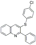 3-[(4-CHLOROPHENYL)SULFANYL]-2-PHENYLQUINOLINE Struktur