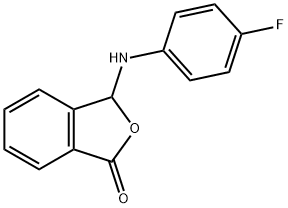 3-(4-FLUORO-PHENYLAMINO)-3H-ISOBENZOFURAN-1-ONE Struktur