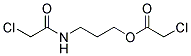 3-[(2-CHLOROACETYL)AMINO]PROPYL 2-CHLOROACETATE Struktur