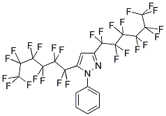 3,5-BIS(PERFLUOROHEXYL)-1-PHENYLPYRAZOLE Struktur