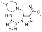 METHYL 1-(4-AMINO-1,2,5-OXADIAZOL-3-YL)-5-[(4-METHYLPIPERIDINO)METHYL]-1H-1,2,3-TRIAZOLE-4-CARBOXYLATE Struktur