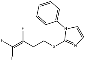 1-PHENYL-1H-IMIDAZOL-2-YL 3,4,4-TRIFLUORO-3-BUTENYL SULFIDE Struktur