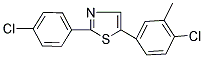 5-(4-CHLORO-3-METHYLPHENYL)-2-(4-CHLOROPHENYL)-1,3-THIAZOLE Struktur