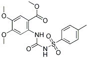 METHYL 4,5-DIMETHOXY-2-((N-((4-METHYLPHENYL)SULFONYL)CARBAMOYL)AMINO)BENZOATE Struktur