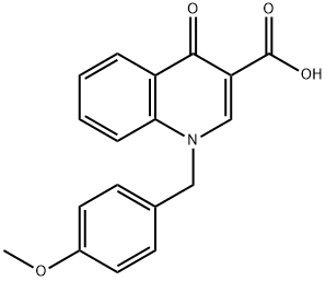 1-(4-METHOXYBENZYL)-4-OXO-1,4-DIHYDRO-3-QUINOLINECARBOXYLIC ACID Structure